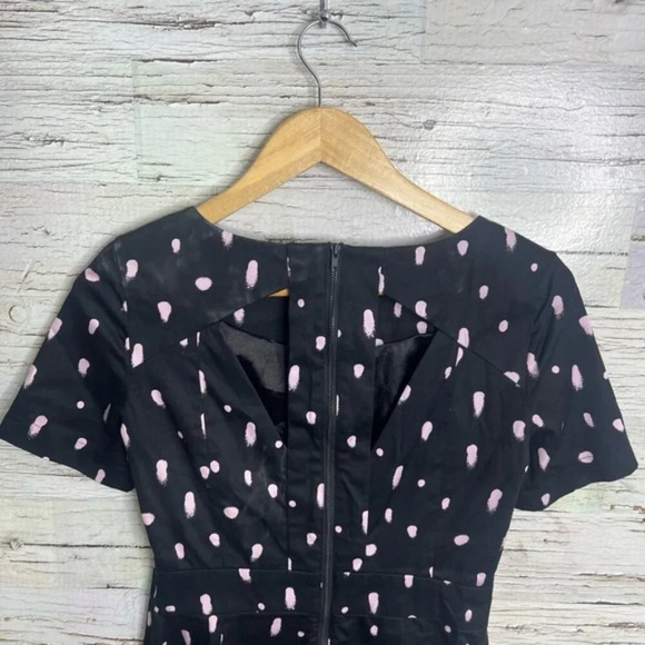 French connection size 6 dress blue pink cut out - Picture 6 of 8